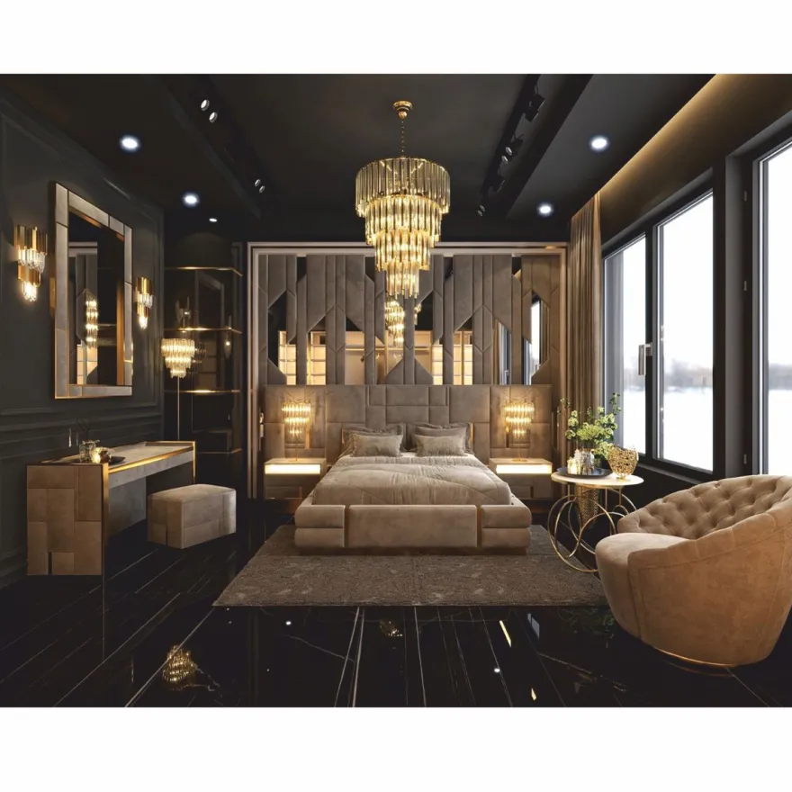 Casa Padrino Luxus Nachttisch Grau / Gold - Luxus Hotel & Schlafzimmer Möbel