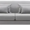 Casa Padrino Luxus Neoklassik Sofa Grau / Gold 202 x 94 x H. 85 cm - Wohnzimmer Sofa - Hotel Sofa - Wohnzimmer Möbel - Hotel Möbel - Luxus Möbel - Neoklassik Möbel