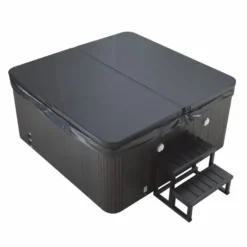 Casa Padrino Luxus Outdoor Jacuzzi Weiß / Schwarz 201 cm - Garten Whirlpool