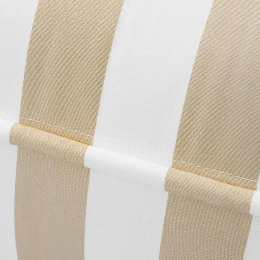Casa Padrino Luxus Outdoor Sitzsack Weiß / Beige 118 cm - Garten Sitzkissen