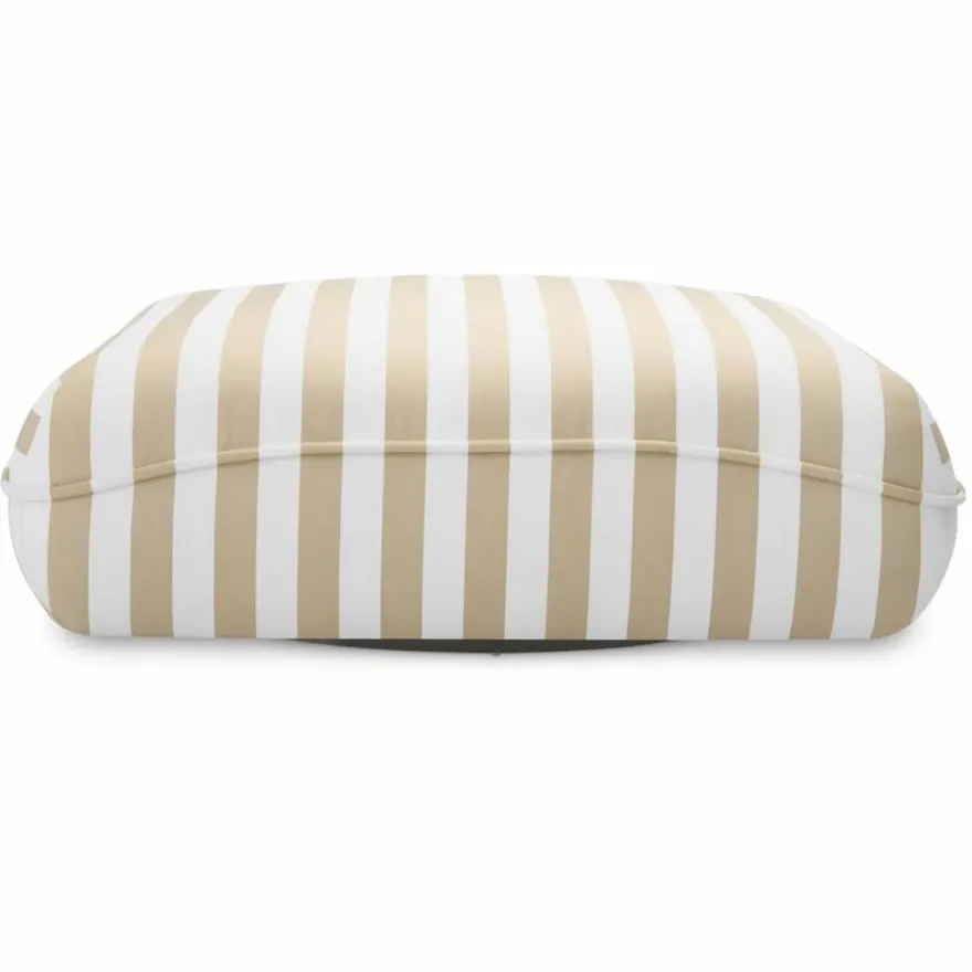 Casa Padrino Luxus Outdoor Sitzsack Weiß / Beige 118 cm - Garten Sitzkissen