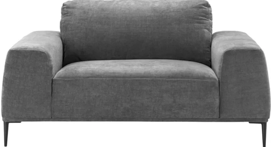 Casa Padrino Luxus Oversize Sessel in Grau 158 x 93 x H. 80 cm - Hochwertiges Hotel Möbelstück