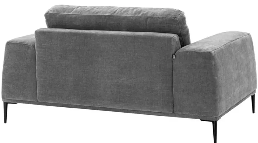 Casa Padrino Luxus Oversize Sessel in Grau 158 x 93 x H. 80 cm - Hochwertiges Hotel Möbelstück