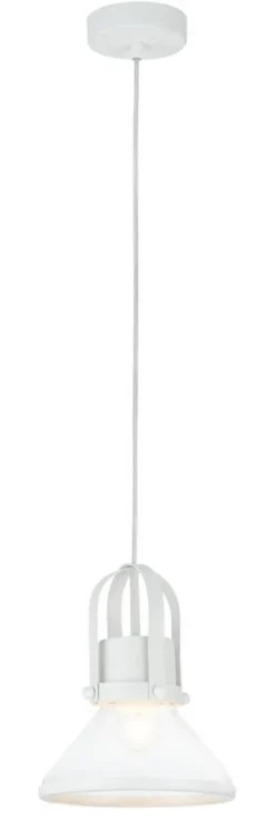 Casa Padrino Luxus Pendelleuchte / Hängeleuchte Weiß Ø 18,5 x H. 23 cm - Leuchten & Lüster
