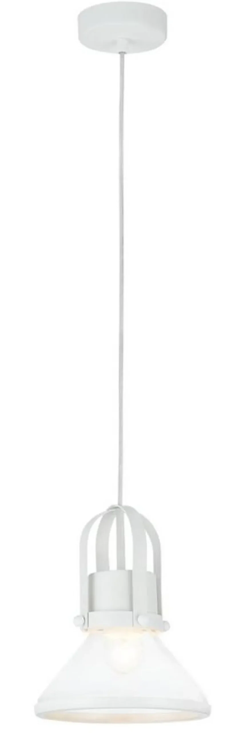 Casa Padrino Luxus Pendelleuchte / Hängeleuchte Weiß Ø 18,5 x H. 23 cm - Leuchten & Lüster
