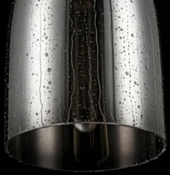 Casa Padrino Luxus Pendelleuchte / Hängeleuchte mit Regen Effekt Ø 17,5 x H. 25 cm - Leuchten & Lüster
