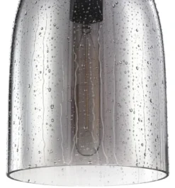 Casa Padrino Luxus Pendelleuchte / Hängeleuchte mit Regen Effekt Ø 17,5 x H. 25 cm - Leuchten & Lüster