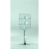 Casa Padrino Luxus Präsentationsvitrine 43 x 43 cm H. 157 cm - Ladeneinrichtung - Boutique Möbel - Made in Italy
