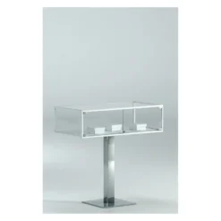 Casa Padrino Luxus Präsentationsvitrine 99 x 49 cm H. 99 cm - Ladeneinrichtung - Boutique Möbel - Made in Italy