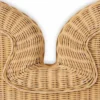 Casa Padrino Luxus Rattan Bett-Kopfteil Naturfarben 228 cm - Luxus Schlafzimmer Möbel