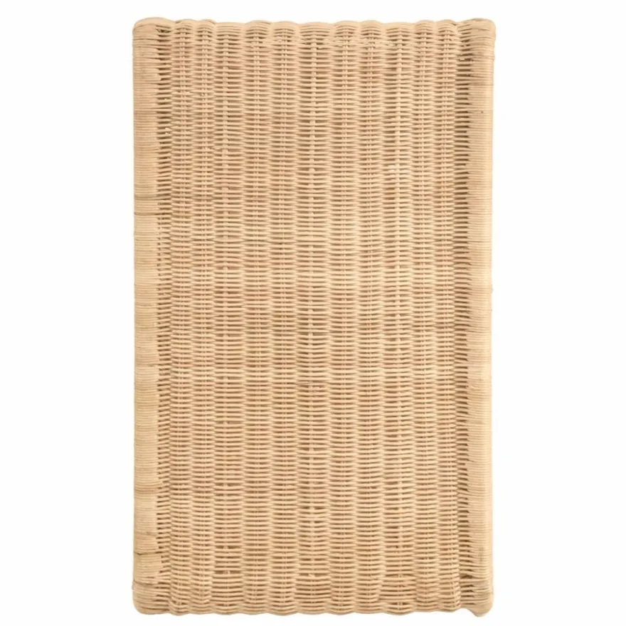 Casa Padrino Luxus Rattan Esszimmer Stuhl Naturfarben H. 82 cm - Luxus Möbel