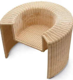 Casa Padrino Luxus Rattan Sessel Naturfarben - Made in Italy