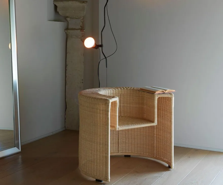 Casa Padrino Luxus Rattan Sessel Naturfarben - Made in Italy