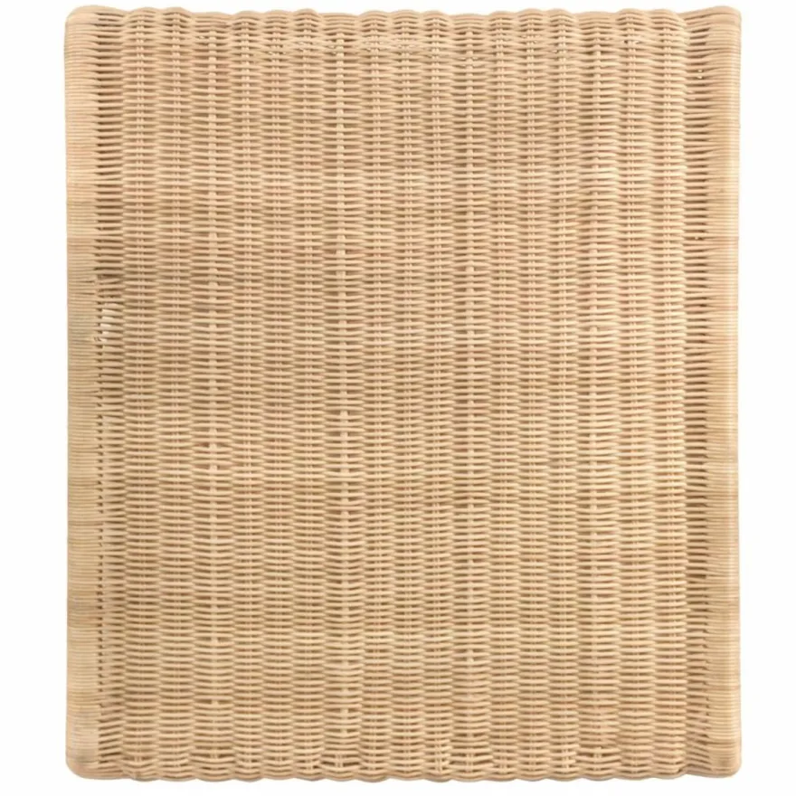Casa Padrino Luxus Rattan Sessel Naturfarben - Rattan Wohnzimmer Möbel