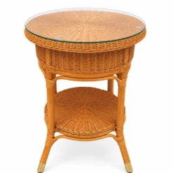 Casa Padrino Luxus Rattan Wohnzimmer Set - 1 Sofa & 2 Sessel & 1 Couchtisch & 1 Beistelltisch - Hotel Möbel - Luxus Möbel