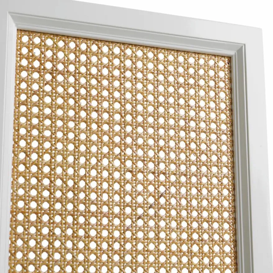 Casa Padrino Luxus Raumteiler Weiß / Naturfarben 163 x H. 225 cm - Luxus Interior