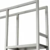 Casa Padrino Luxus Regalschrank mit Glasregalen Silber / Schwarz / Grau H. 240,5 cm - Luxus Möbel