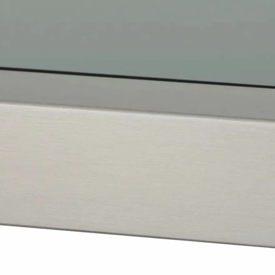 Casa Padrino Luxus Regalschrank mit Glasregalen Silber / Schwarz / Grau H. 240,5 cm - Luxus Möbel