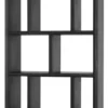 Casa Padrino Luxus Regalschrank / Wohnzimmerschrank Schwarz 100 x 40 x H. 230 cm - Wohnzimmermöbel