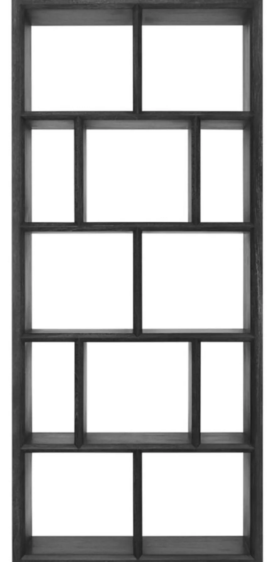 Casa Padrino Luxus Regalschrank / Wohnzimmerschrank Schwarz 100 x 40 x H. 230 cm - Wohnzimmermöbel