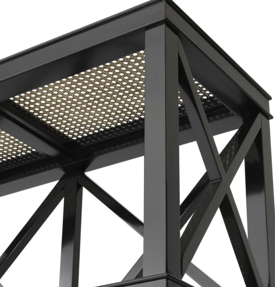 Casa Padrino Luxus Regalschrank im Barockstil Schwarz / Naturfarben 85 x 35 x H. 220 cm