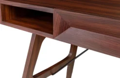 Casa Padrino Luxus Rosenholz Schreibtisch mit Schublade Braun 120 x 60 x H. 76 cm - Luxus Büromöbel