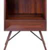 Casa Padrino Luxus Rosenholz Nachttisch mit Schublade Braun 50 x 40 x H. 70 cm - Schlafzimmermöbel