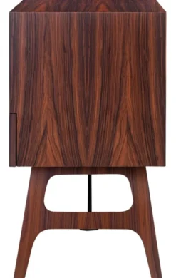 Casa Padrino Luxus Rosenholz Nachttisch mit Schublade Braun 50 x 40 x H. 70 cm - Schlafzimmermöbel