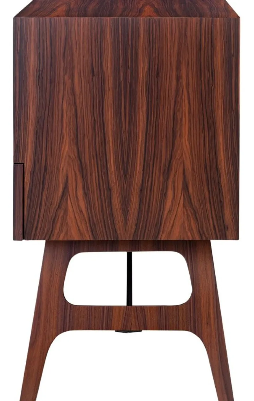 Casa Padrino Luxus Rosenholz Nachttisch mit Schublade Braun 50 x 40 x H. 70 cm - Schlafzimmermöbel