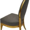 Casa Padrino Luxus Salon Sessel Silber / Schwarz / Hellbraun 65 x 77 x H. 114 cm - Luxus Qualität