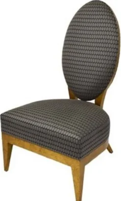Casa Padrino Luxus Salon Sessel Silber / Schwarz / Hellbraun 65 x 77 x H. 114 cm - Luxus Qualität
