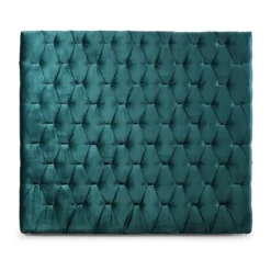 Casa Padrino Luxus Samt Bett-Kopfteil Türkis 200 x H. 140 cm - Luxus Hotel & Schlafzimmer Möbel