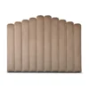 Casa Padrino Luxus Samt Bett-Kopfteil Camel 200 x H. 140 cm - Luxus Hotel & Schlafzimmer Möbel