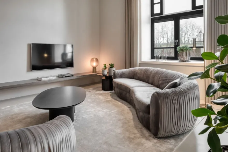 Casa Padrino Luxus Samt Couch Grau 250 x 101 x H. 74 cm - Elegantes Wohnzimmer Sofa - Luxus Möbel