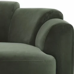 Casa Padrino Luxus Samt Drehsessel Grün / Schwarz - Wohnzimmer & Hotel Möbel