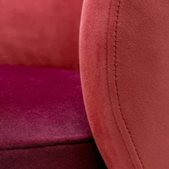 Casa Padrino Luxus Samt Esszimmer Stuhl Bordeauxrot / Rot / Messing 60 x 55 x H. 73,5 cm - Drehstuhl mit edlem Samtsoff - Esszimmer Möbel - Luxus Möbel - Luxus Qualität