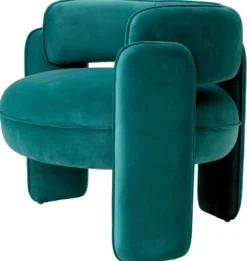 Casa Padrino Luxus Samt Sessel Türkis 80 x 71 x H. 68,5 cm - Wohnzimmer Sessel - Hotel Sessel - Wohnzimmer Möbel - Luxus Möbel - Wohnzimmer Einrichtung - Luxus Einrichtung - Möbel Luxus