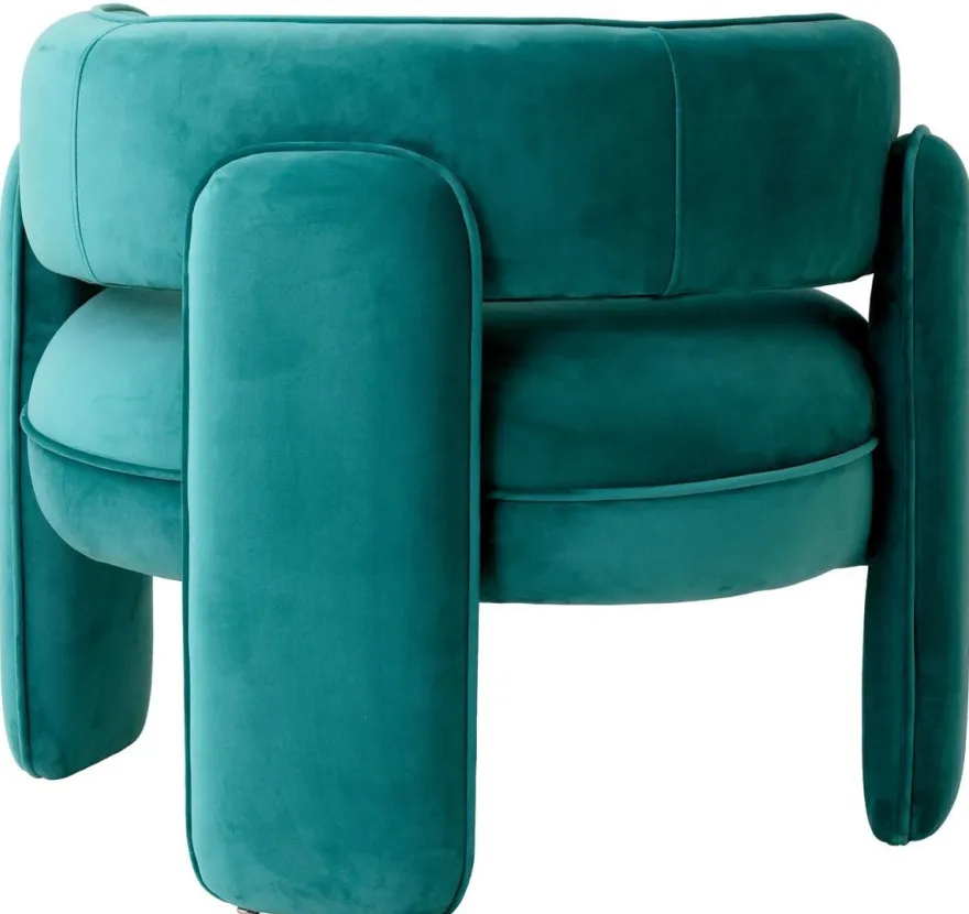 Casa Padrino Luxus Samt Sessel Türkis 80 x 71 x H. 68,5 cm - Wohnzimmer Sessel - Hotel Sessel - Wohnzimmer Möbel - Luxus Möbel - Wohnzimmer Einrichtung - Luxus Einrichtung - Möbel Luxus