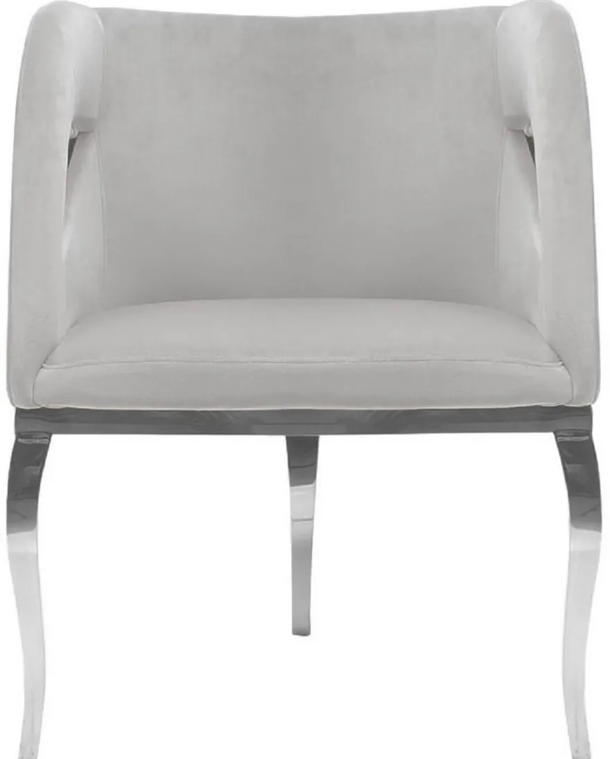 Casa Padrino Luxus Samt Sessel Grau / Silber 78 x 55 x H. 59 cm - Wohnzimmer Sessel - Hotel Sessel - Wohnzimmer Möbel - Luxus Möbel - Wohnzimmer Einrichtung - Luxus Einrichtung - Möbel Luxus