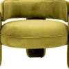 Casa Padrino Luxus Samt Sessel Vintage Grün 80 x 71 x H. 68,5 cm - Wohnzimmer Sessel - Hotel Sessel - Wohnzimmer Möbel - Luxus Möbel - Wohnzimmer Einrichtung - Luxus Einrichtung - Möbel Luxus