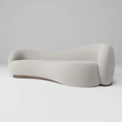 Casa Padrino Luxus Samt Sofa Grau / Braun 280 cm - Wohnzimmer & Hotel Möbel