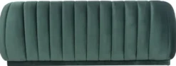 Casa Padrino Luxus Samt Sofa Grün 230 x 95 x H. 84 cm - Wohnzimmer Sofa - Wohnzimmer Möbel - Luxus Möbel - Wohnzimmer Einrichtung - Luxus Einrichtung - Luxus Qualität