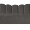 Casa Padrino Luxus Samt Sofa Grau / Gold 230 x 94 x H. 90 cm - Wohnzimmer Sofa mit edlem Samtstoff - Wohnzimmer Möbel - Luxus Möbel - Wohnzimmer Einrichtung - Luxus Einrichtung