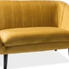 Casa Padrino Luxus Samt Sofa 153 x 85 x H. 83 cm - Verschiedene Farben - Wohnzimmer Sofa - Couch mit edlem Samtsoff - Wohnzimmermöbel
