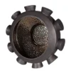 Casa Padrino Luxus Schale Bronzefarben Ø 40 x H. 19 cm - Große runde Schale Unfo aus Steingut mit bronzefarbener Oberfläche - Luxus Deko Accessoires
