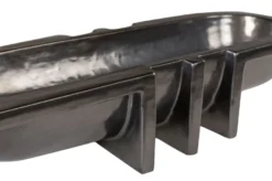 Casa Padrino Luxus Schale Grau 51 x 19,5 x H. 11 cm - Längliche Steingut Deko Schale im Gunmetal Finish - Luxus Deko Accessoires