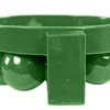 Casa Padrino Luxus Schale Grün 31,5 x 33,5 x H. 13,5 cm - Steingut Deko Schale im Basil Green Finish - Luxus Deko Accessoires