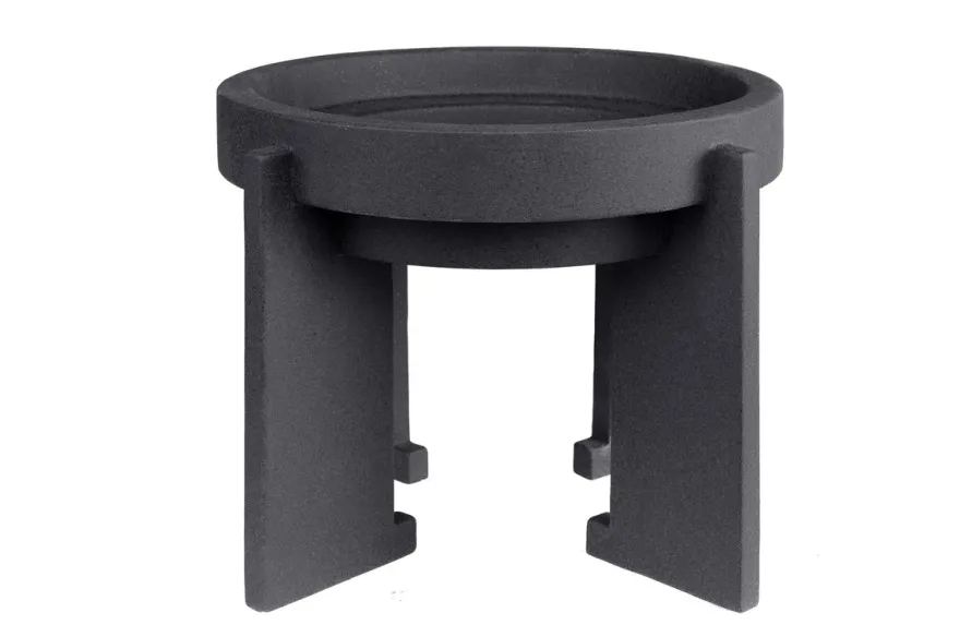 Casa Padrino Luxus Schale Schwarz 34,5 x 34,5 x H. 25 cm - Hohe Deko Schale aus Steingut mit Black Diamond Glasur - Luxus Deko Accessoires
