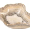 Casa Padrino Luxus Schale 30 x 38 x H. 14 cm - Deko Schale aus hochwertigem Onyx - Luxus Deko Accessoires