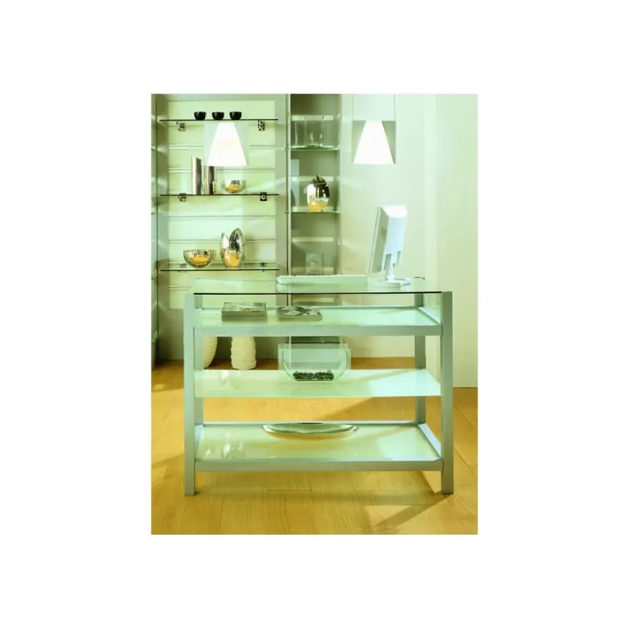 Casa Padrino Luxus Schaukasten 40 x 40 cm H. 97 cm - Ladeneinrichtung - Boutique Möbel - Made in Italy